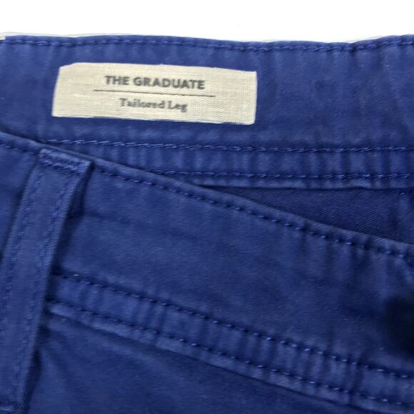 ADRIANO GOLDSCHMIED The Graduate Tailored Leg Pant 33X34 Blue Academia Classic - Picture 9 of 10